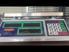 آلة وزن البقالة ذات الإضاءة الخلفية، اتصال طابعة الكمبيوتر، طبق مزدوج، صمام ثنائي باعث للضوء أخضر